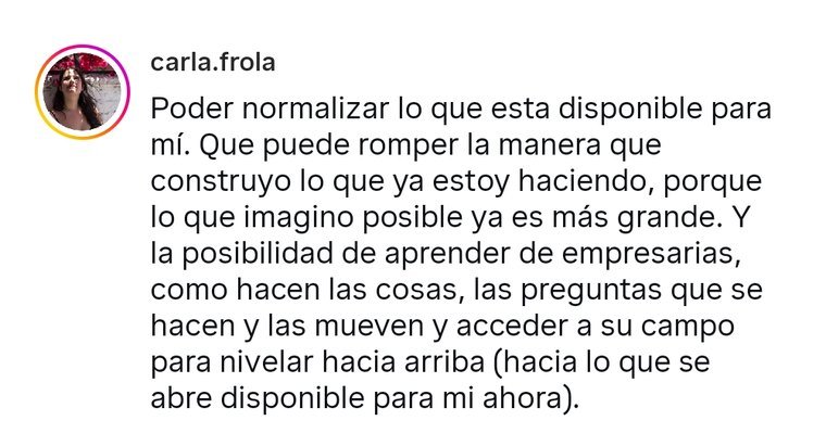 Mensaje de una asistente después de nuestro último Summit