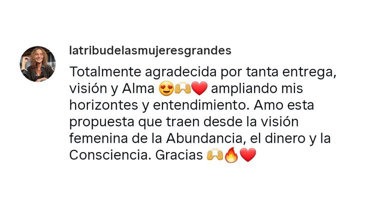 Mensaje de una asistente después de nuestro último Summit